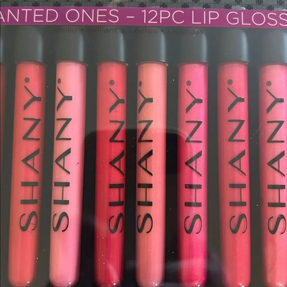 NEW SHANY 12-Piece Lip Gloss Set - Pink and Red Shades